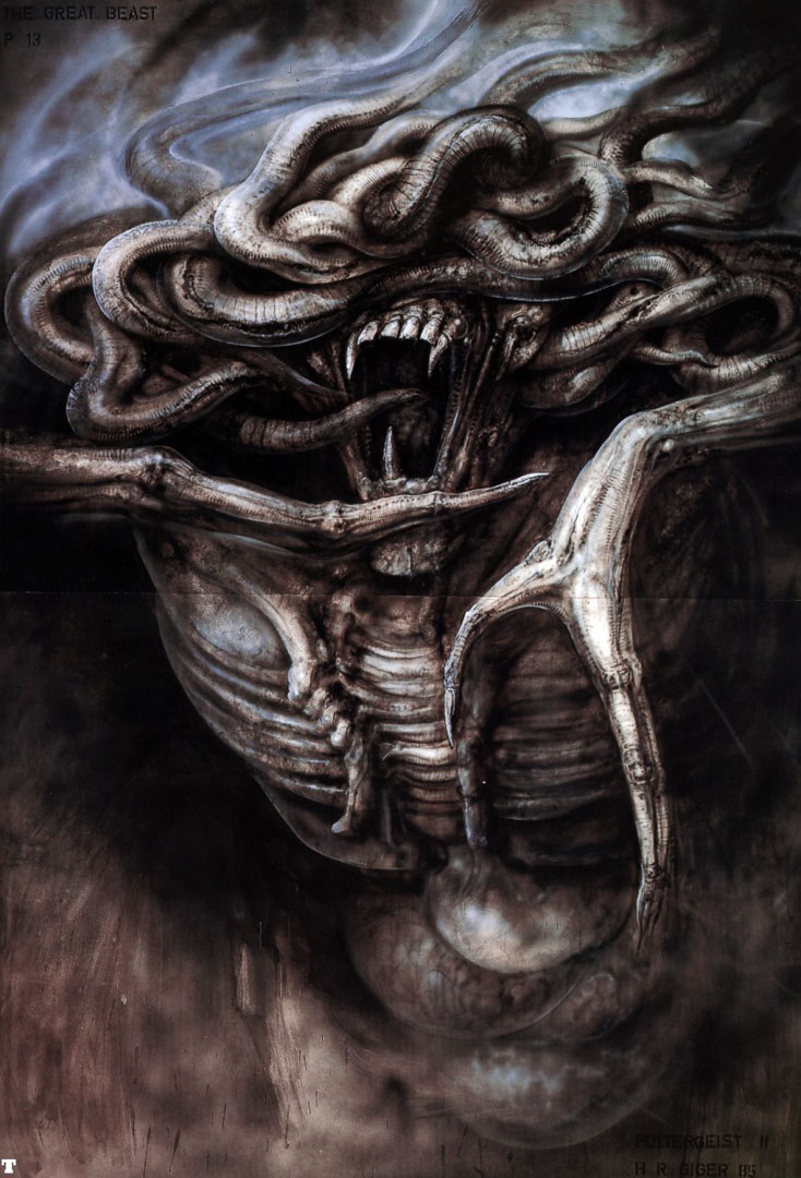 Pii The Great Beast P13 - Hr Giger Art - HD Wallpaper 