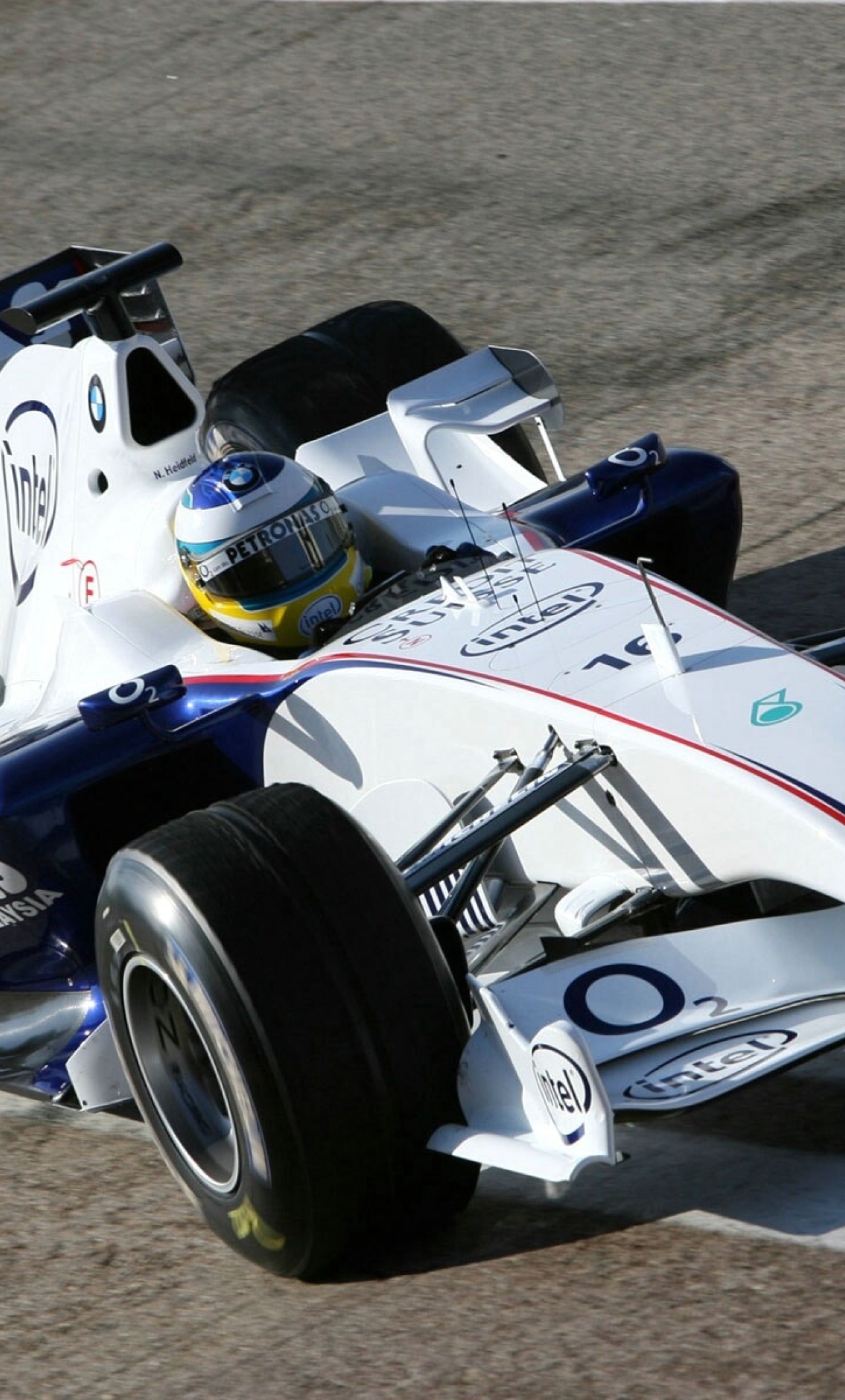 Blue And White F1 Car - HD Wallpaper 