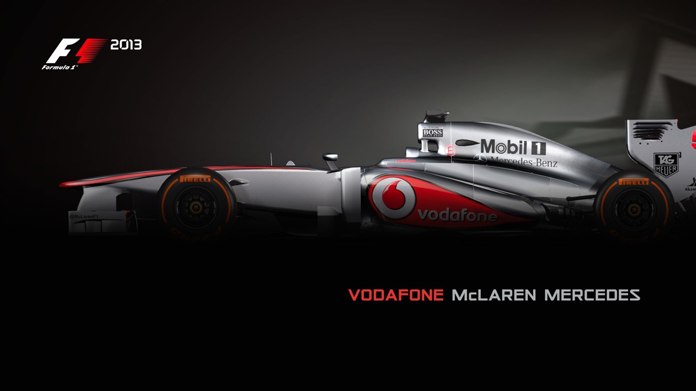 Formula 1 F1 2013 Game Hd Wallpaper - Vodafone Mclaren Mercedes F1 - HD Wallpaper 