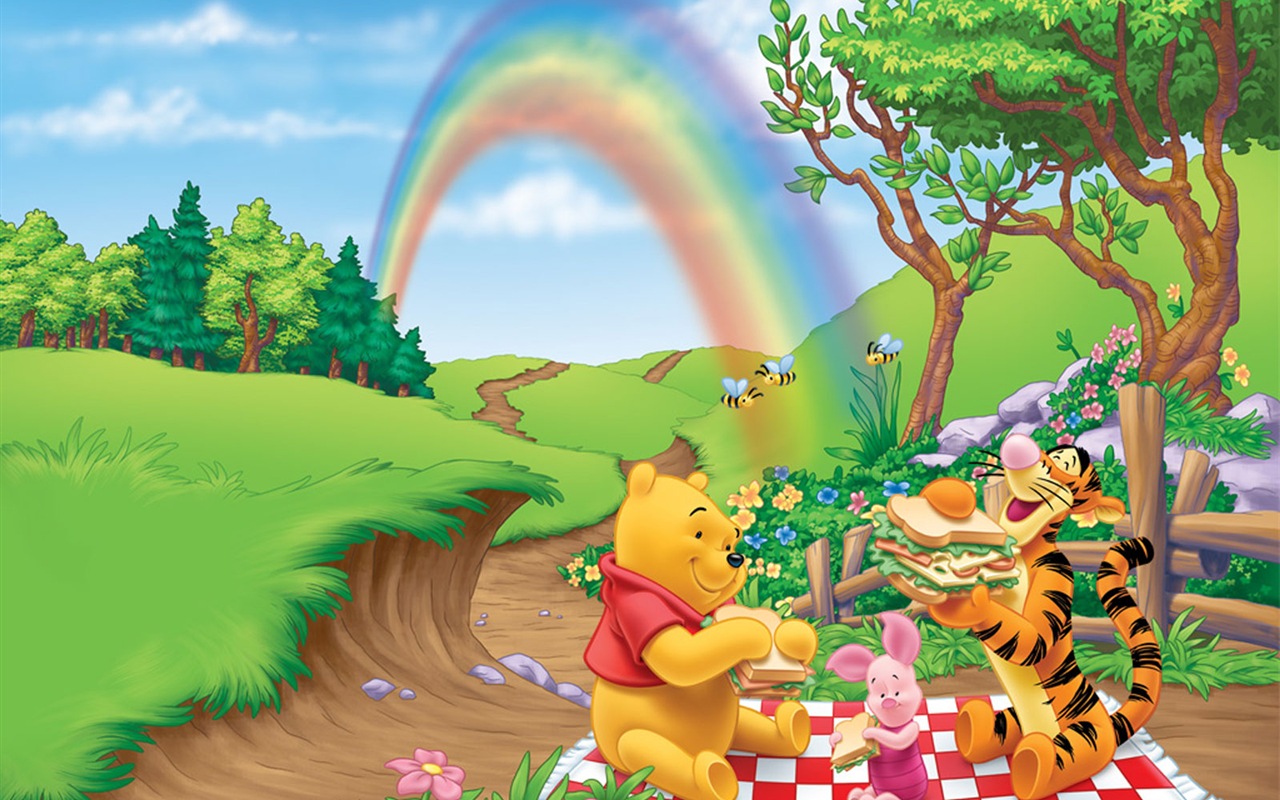 Winnie The Pooh Field - HD Wallpaper 
