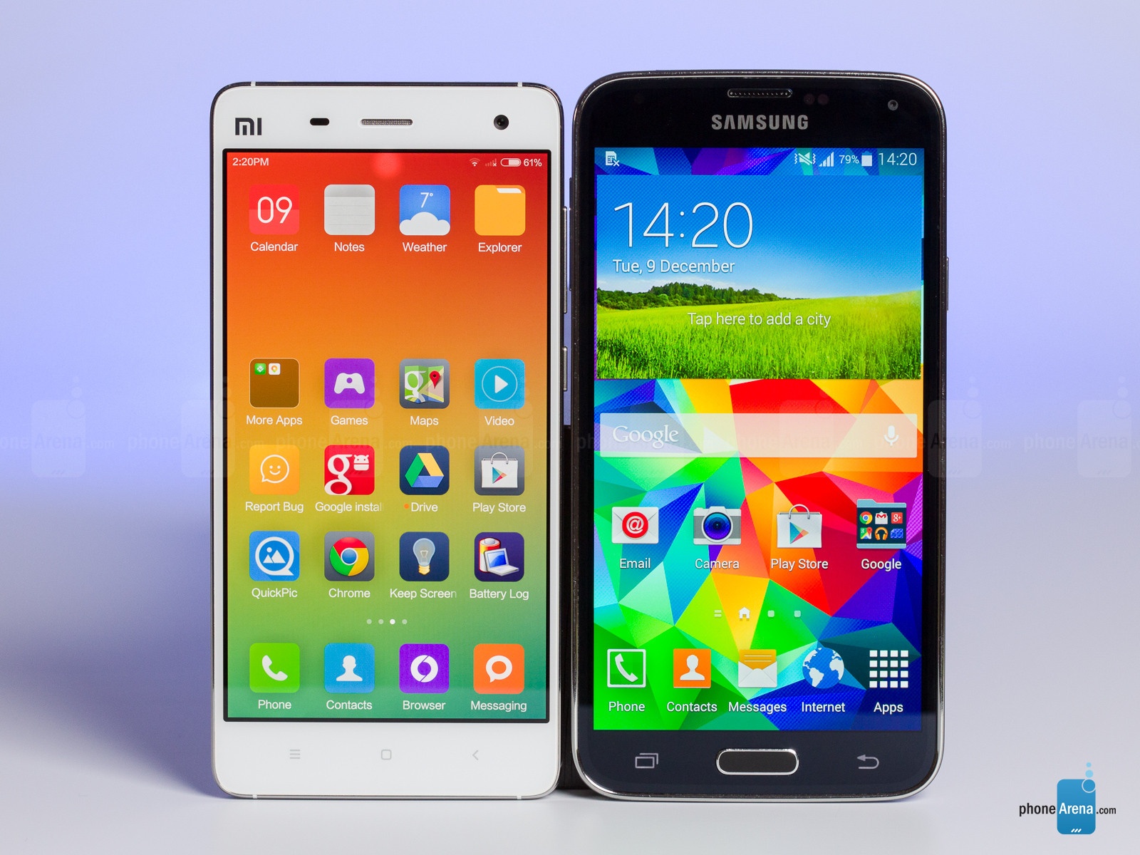 Xiaomi Mi 4 Vs Samsung Galaxy S5 - Android Same As Samsung - HD Wallpaper 