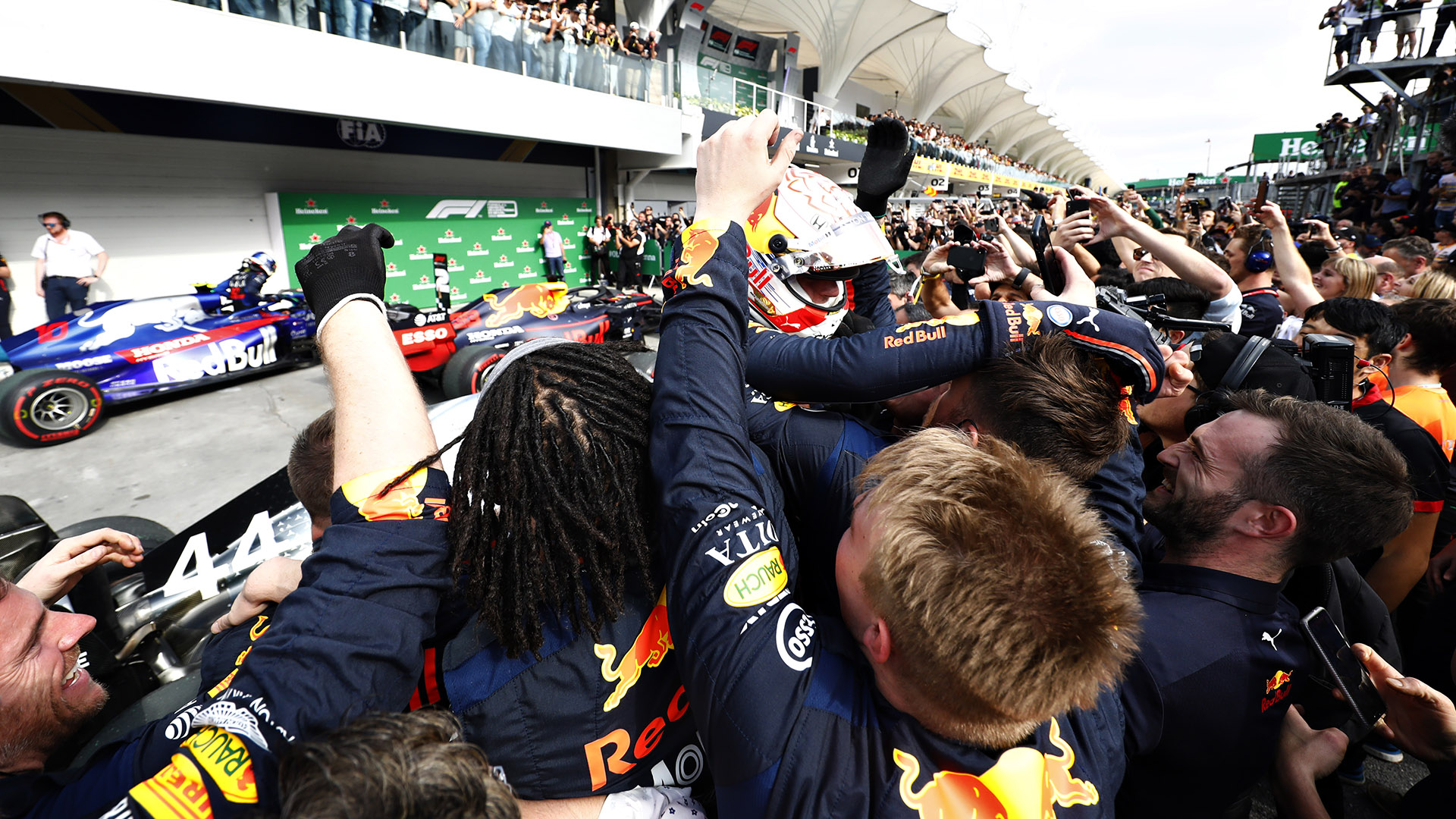 1188248878 - F1 Brazil Podium 2019 - HD Wallpaper 