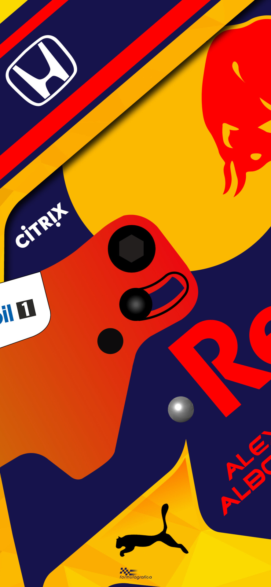 Iphone / Smartphone Wallpaper - Alex Albon Red Bull Racing Wallpaper Iphone  - 887x1920 Wallpaper 