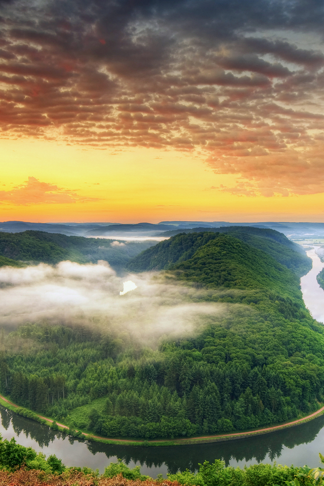 Iphone 6 Retina Display Wallpaper - Saarschleife - HD Wallpaper 