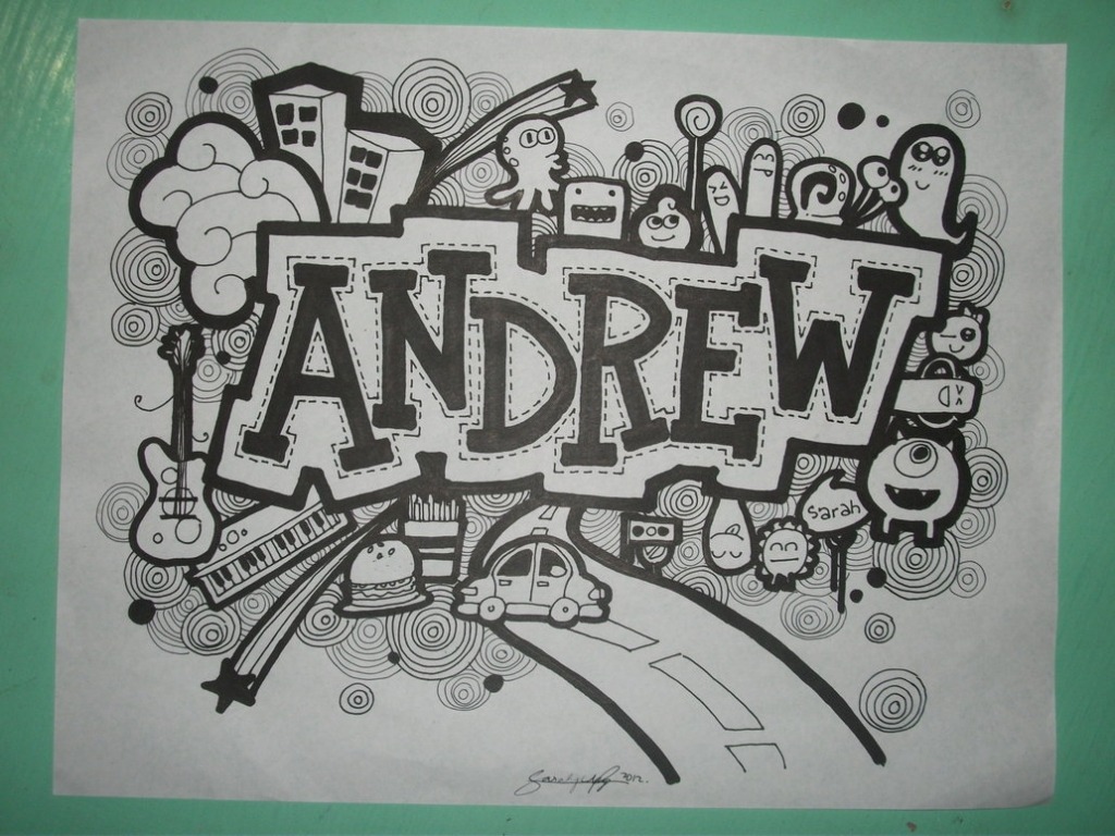 Image - Doodles Art With Name Andre - HD Wallpaper 