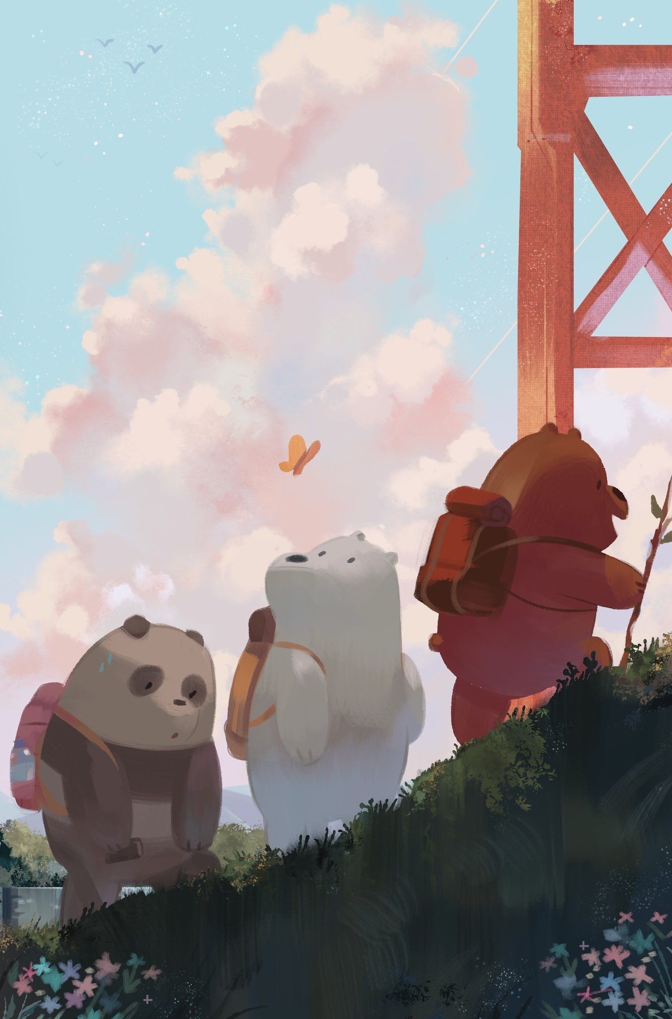 Gambar We Bare Bears Wallpaper - We Bare Bears Iphone - HD Wallpaper 