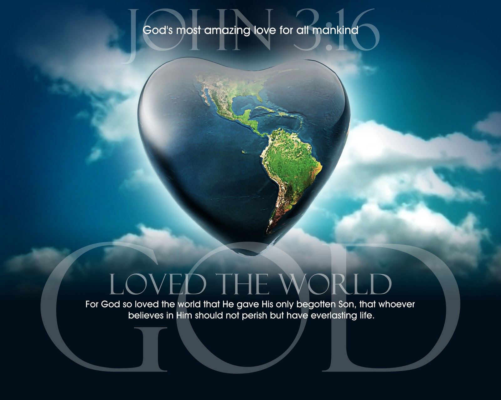 Jenis Cinta Allah Christ Grace Love6 Wallpaper Bergerak - John 3 16 World - HD Wallpaper 