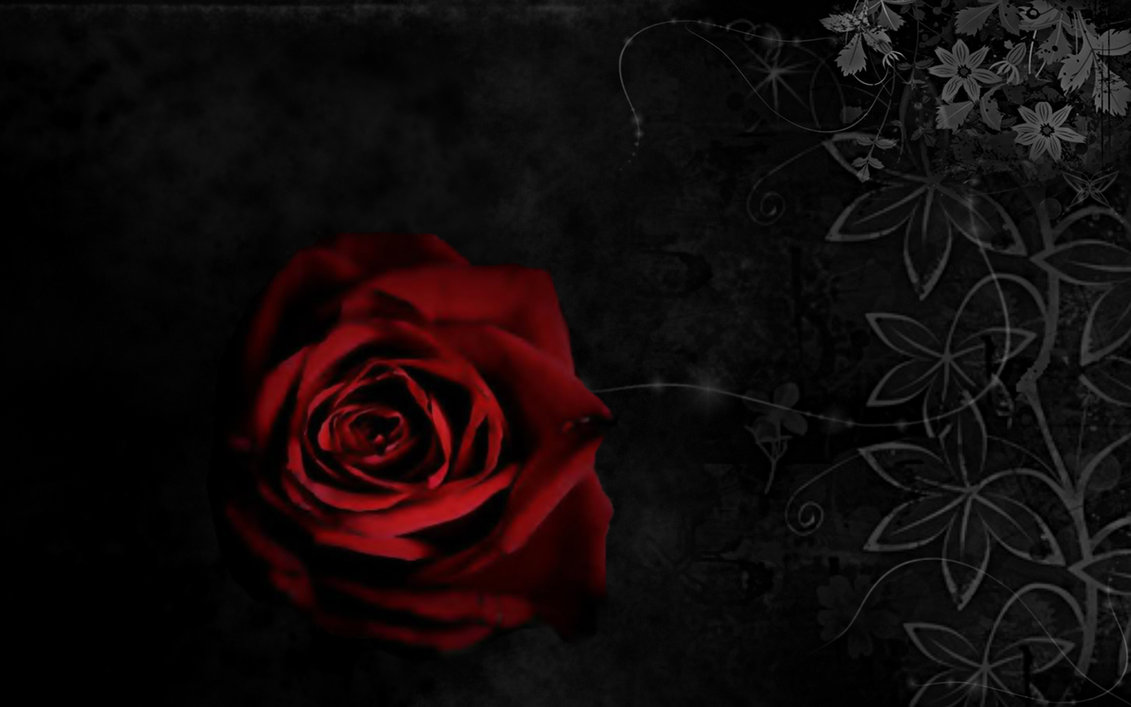 Gothic Rose Wallpaper Hd - Time Will Erase Everything - HD Wallpaper 