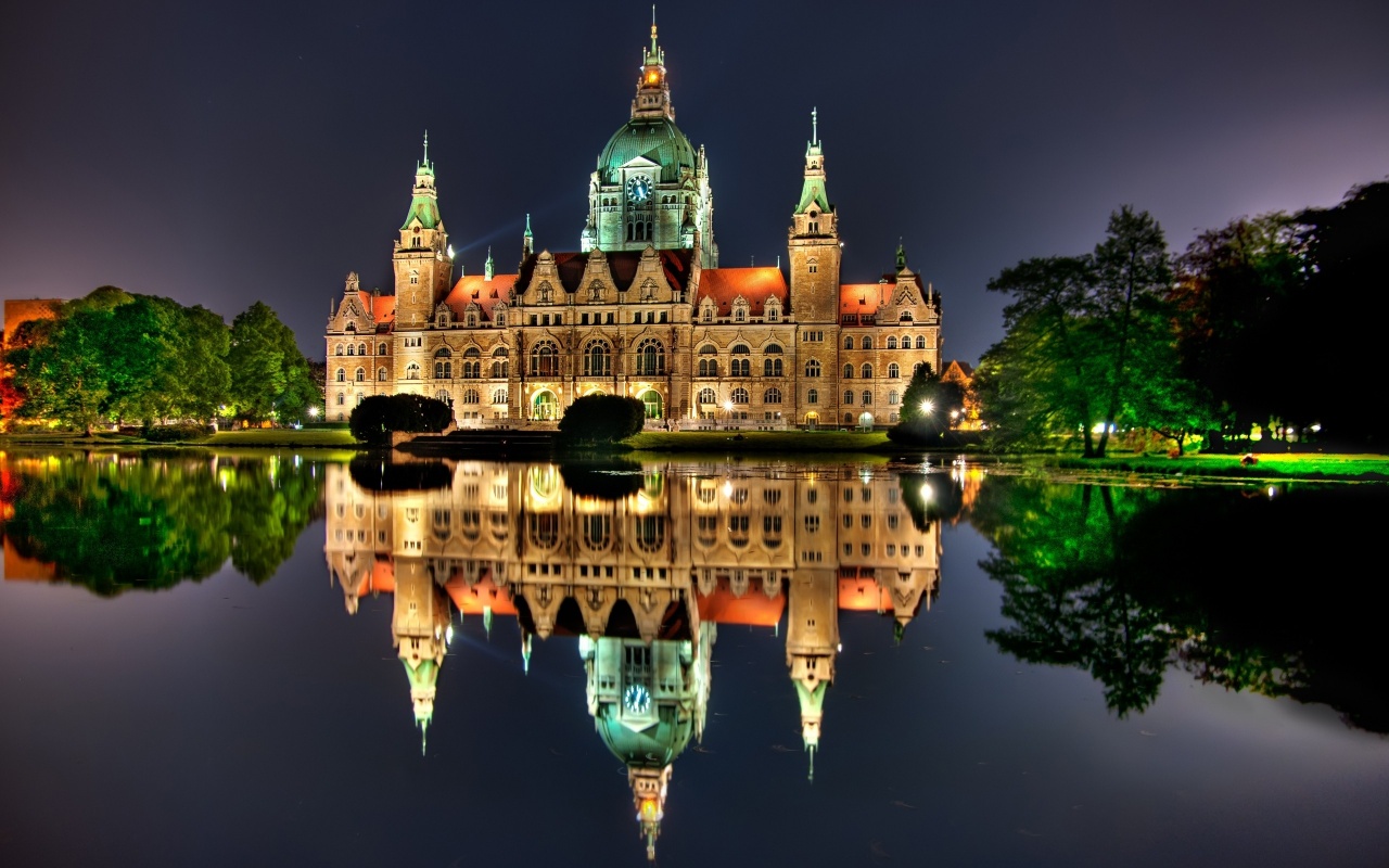 New City Hall Hanover Germany - New City Hall - HD Wallpaper 