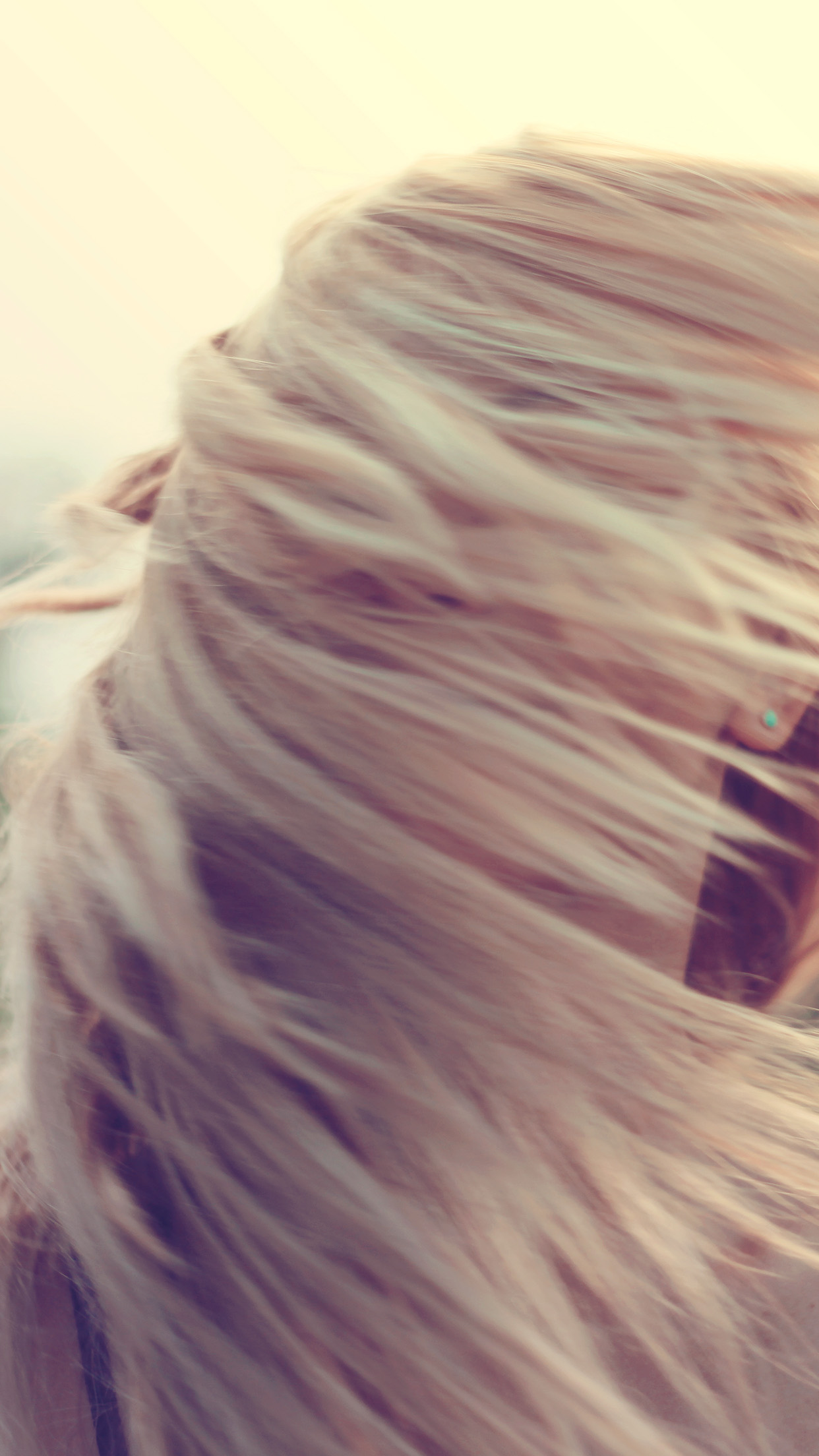 Blonde Long Hair Melancholic Woman - HD Wallpaper 