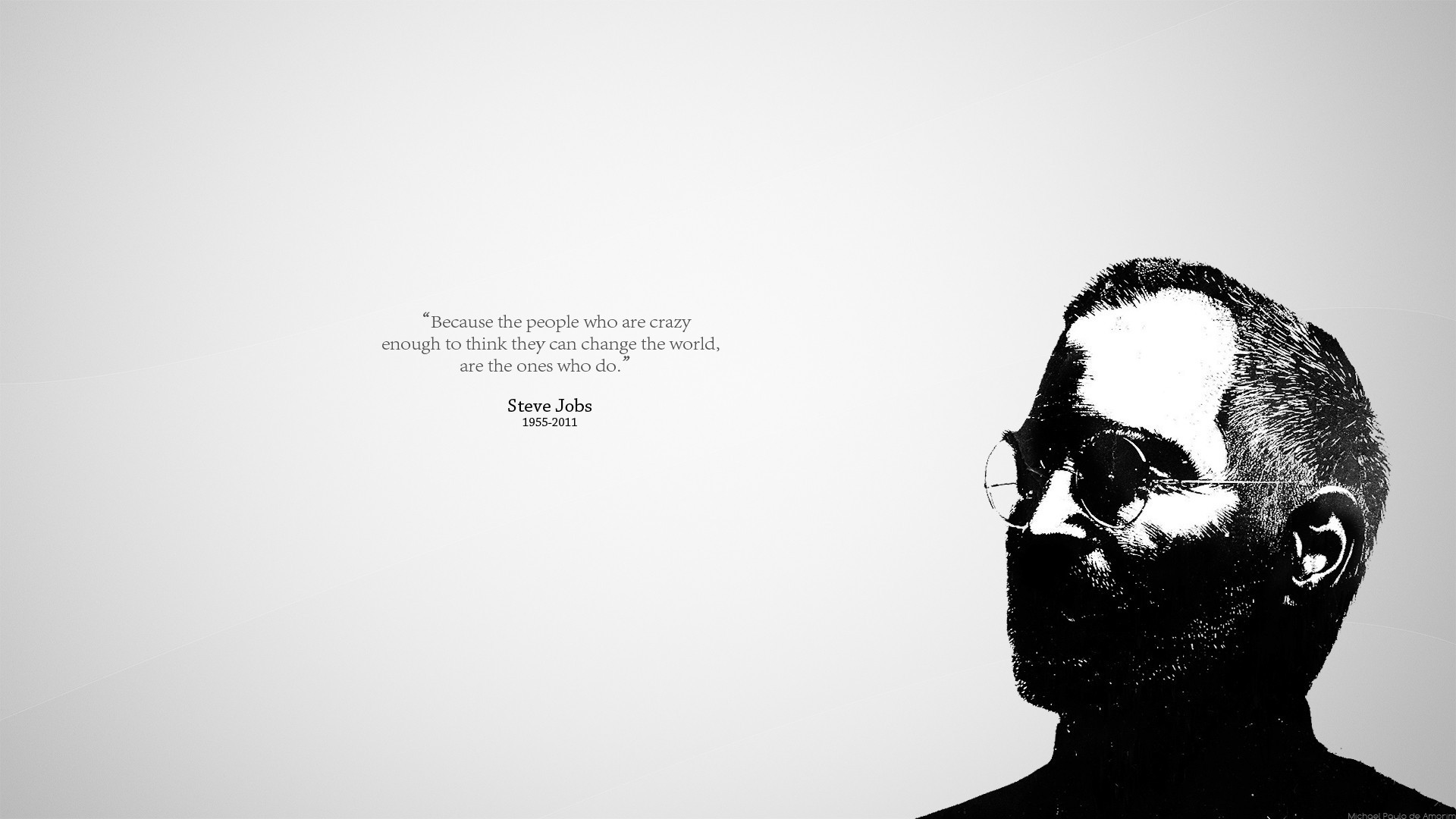 1920x1080, Steve Jobs, Quote, Simple Background Wallpapers - Steve Jobs Minimalist Quote - HD Wallpaper 