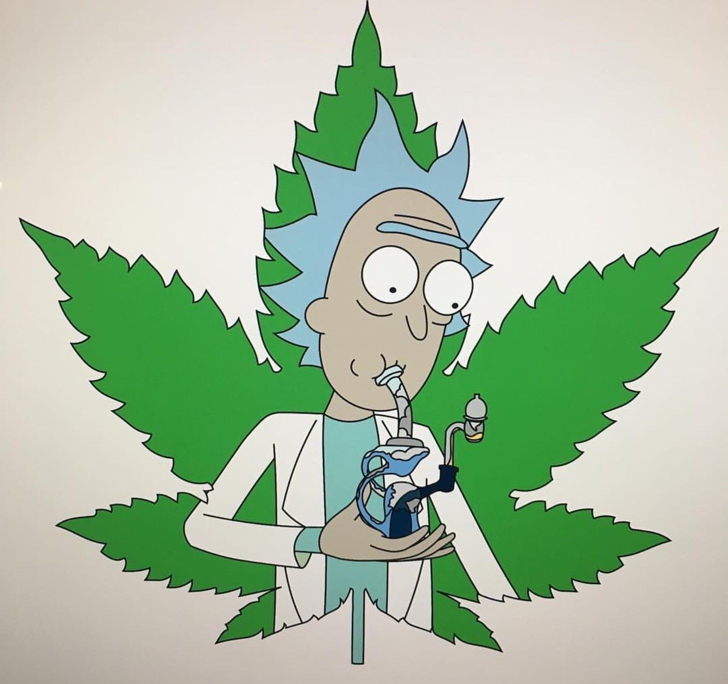 Weed Wallpaper Lovely Rick And Morty Of Weed Wallpaper - Rick And Morty Canna - HD Wallpaper 