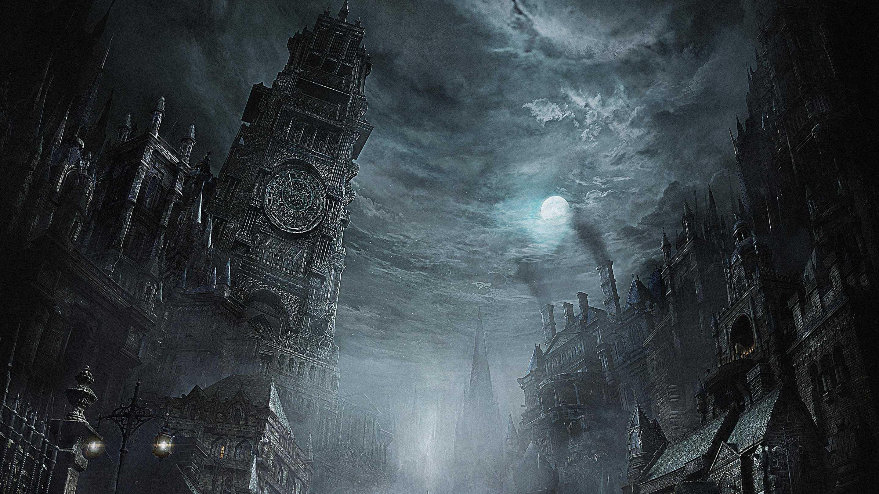 Gothic Iphone Wallpaper - Bloodborne City - HD Wallpaper 