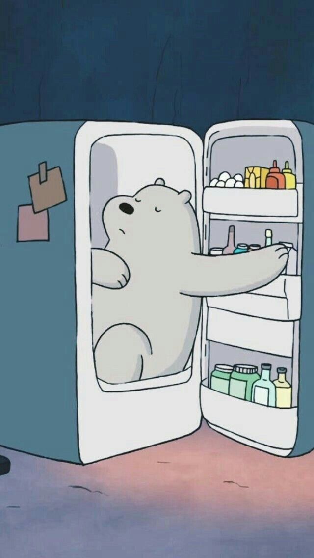 Polar Bear In Fridge - HD Wallpaper 