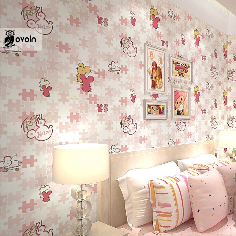 Girls Bedroom With Striped - HD Wallpaper 
