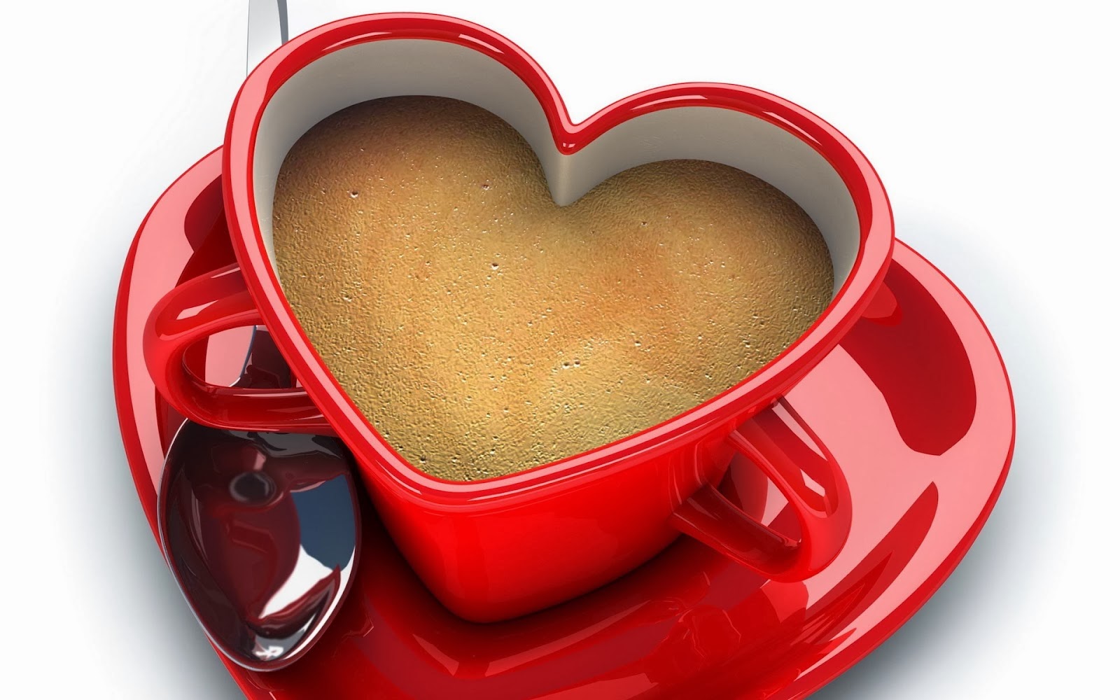 Wallpaper Love Hd - Cup Of Coffee With Heart - HD Wallpaper 