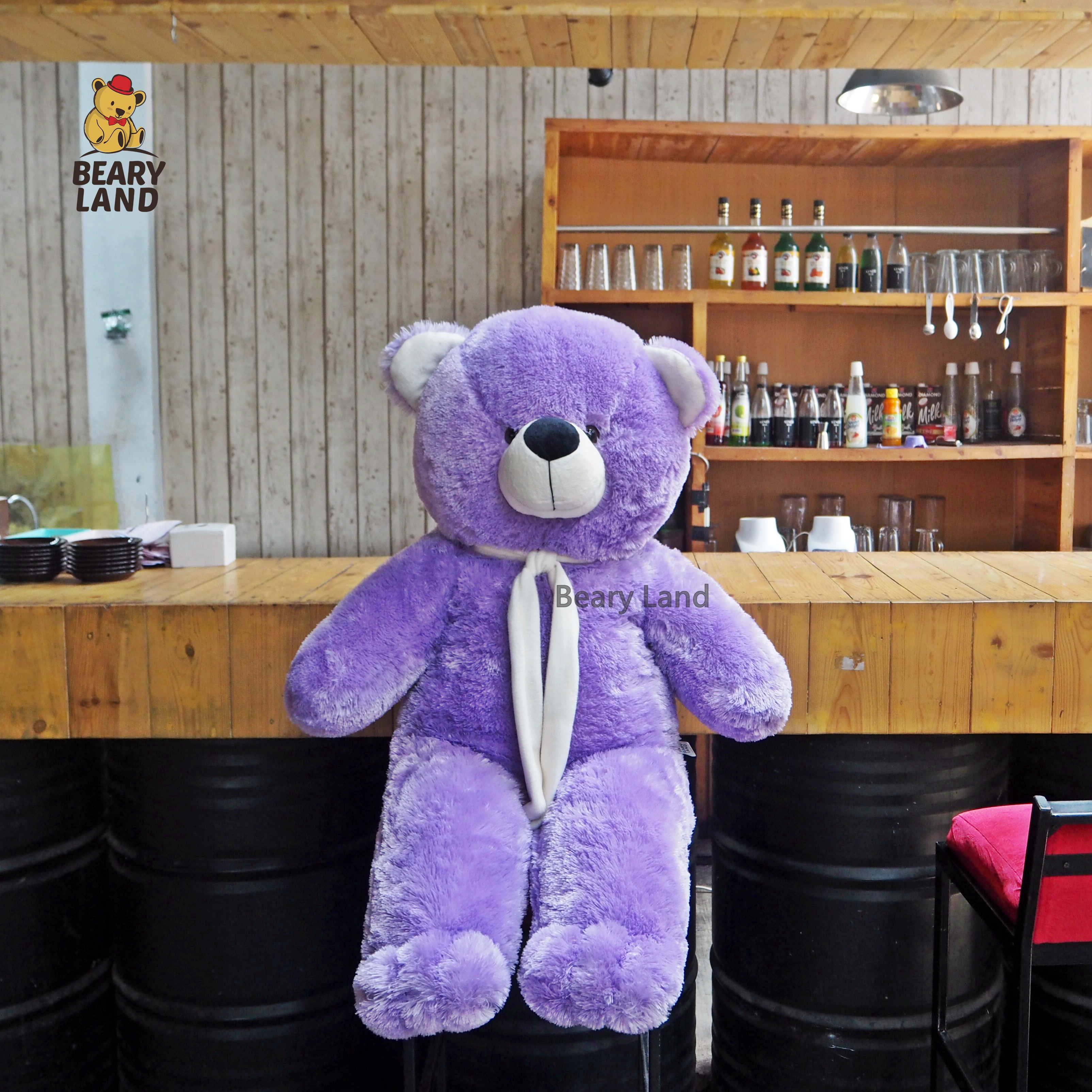 Boneka Teddy Bear / Beruang Ungu Super Jumbo - Harga Boneka Teddy Bear - HD Wallpaper 
