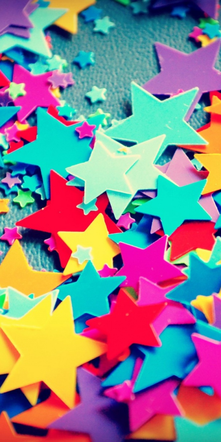 Bokeh Rainbow Stars Color Texture Pattern - Girly Wallpapers For Mobile Samsung - HD Wallpaper 