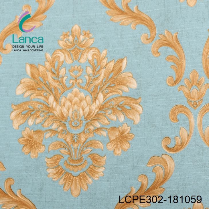 کاغذ دیواری کلاسیک جدید آبی - HD Wallpaper 