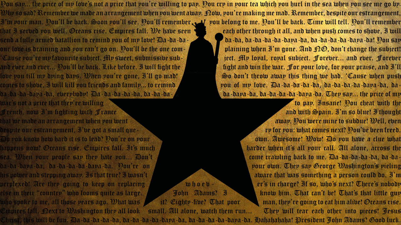 A Hamilton Wallpaper, Except It’s King George - Honorable Mention Ribbon Clipart - HD Wallpaper 