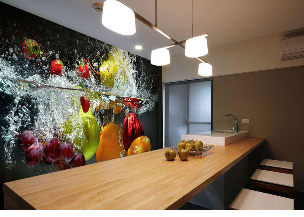 3d-wallpaper Di Dapur - Restaurant Background Room Images Hd - HD Wallpaper 