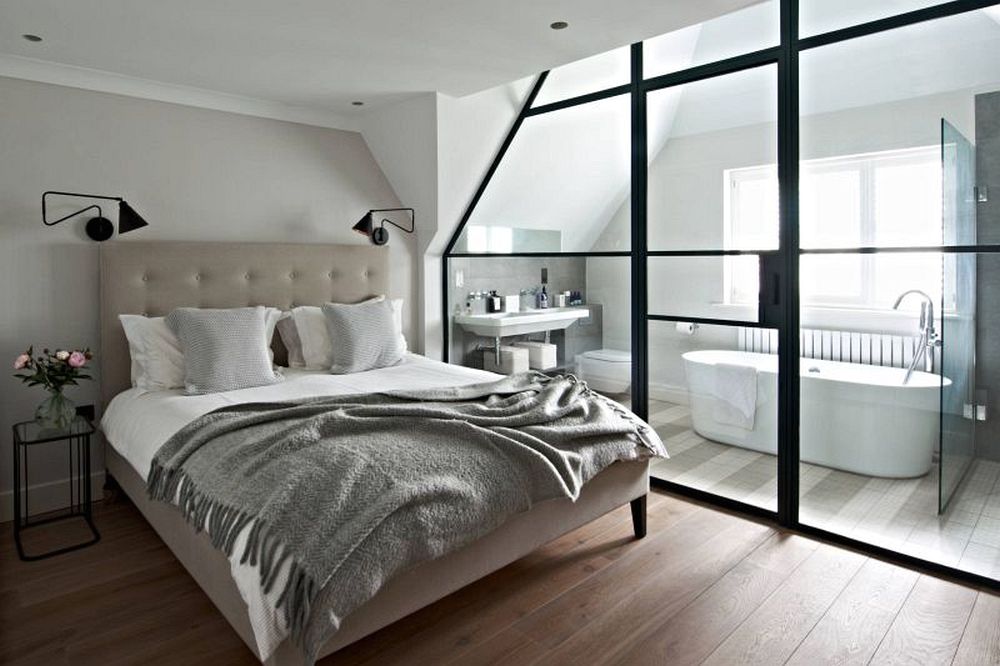 Modern Small Bedroom Interior Design With Bedroom Carpet - Modern Attic Bedroom - HD Wallpaper 