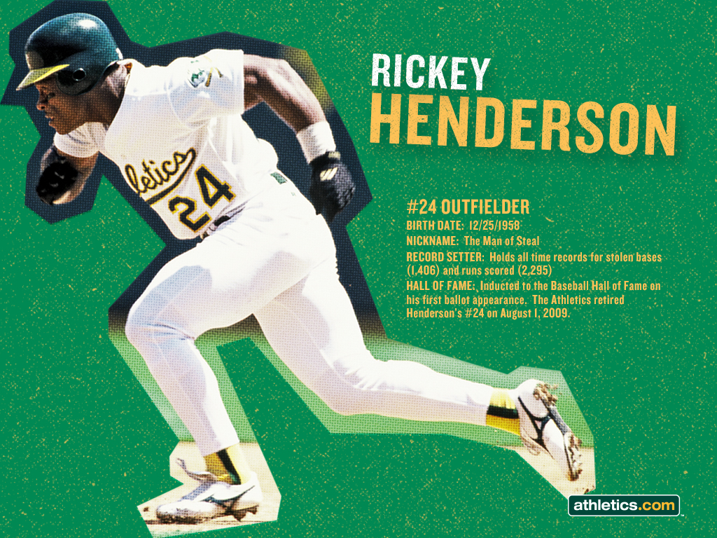 Rickey Henderson Wallpaper - Mlb Hall Of Fame Player - HD Wallpaper 