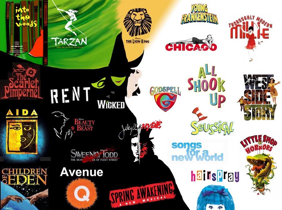 Collage Of Broadway Musicals - HD Wallpaper 