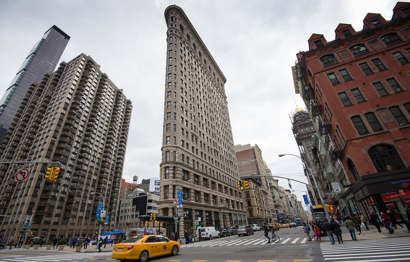 Photo Wallpaper New York, Broadway, New-york, Avenue, - Flatiron Building - HD Wallpaper 