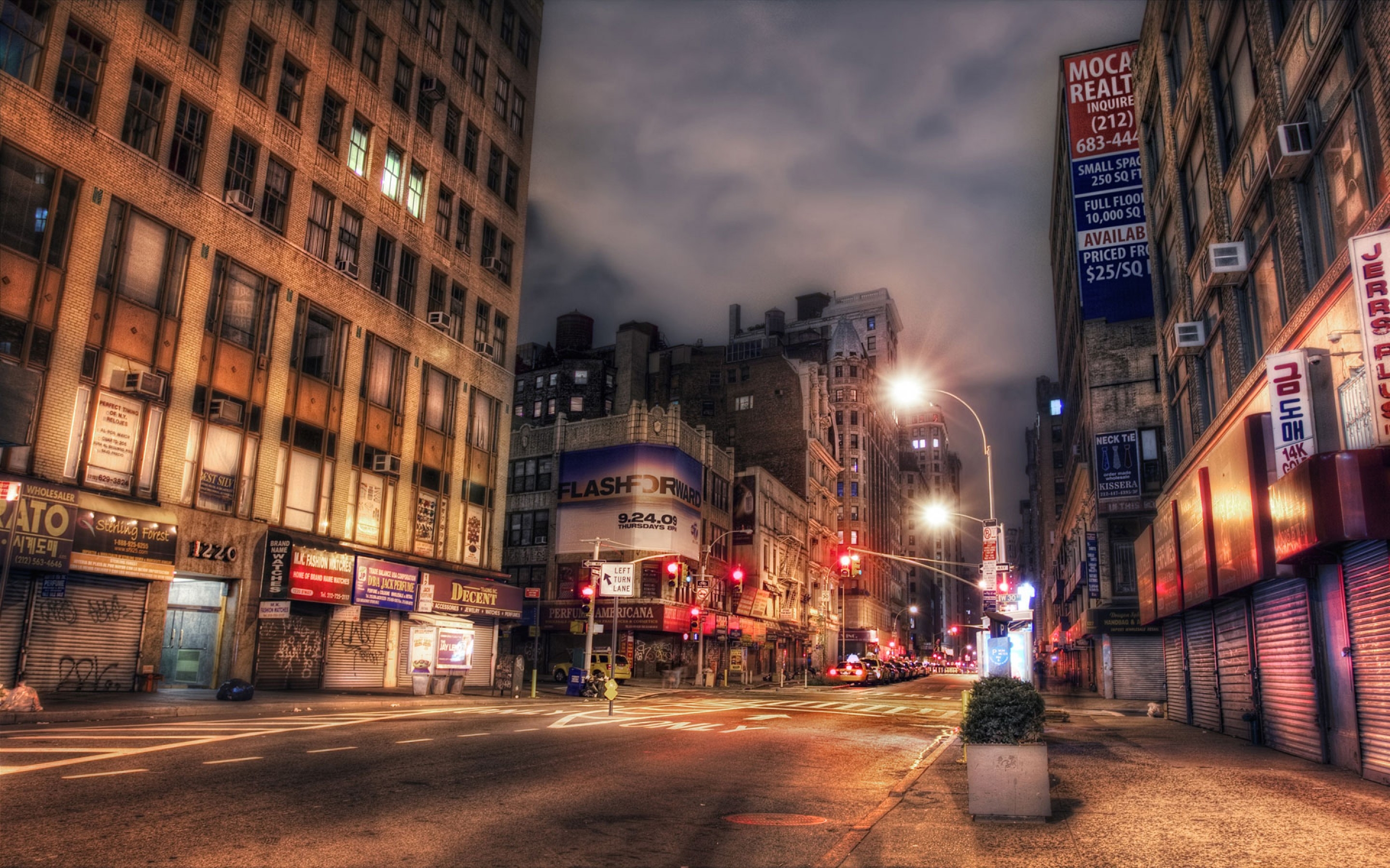 New York Street Night - HD Wallpaper 