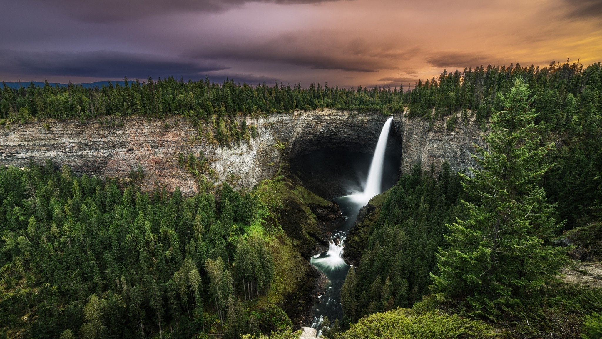 Waterfall Wallpaper Canada - HD Wallpaper 
