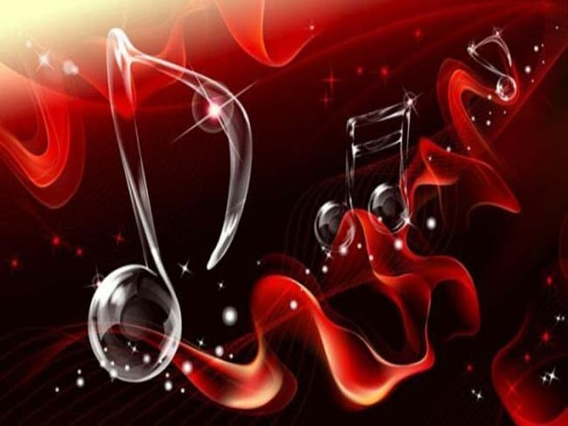 Desktop Music Musical Theatre , Music Transparent Background - Background Red Music Note - HD Wallpaper 