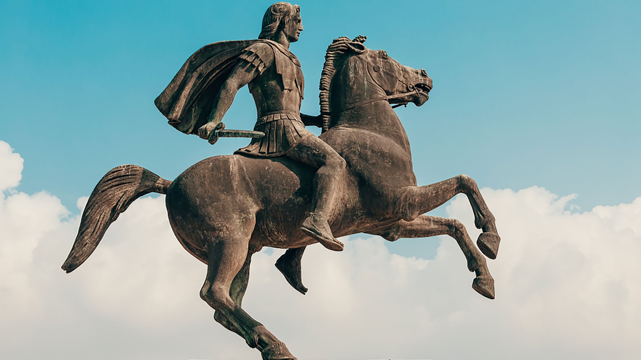 Alexander The Great Statue - HD Wallpaper 