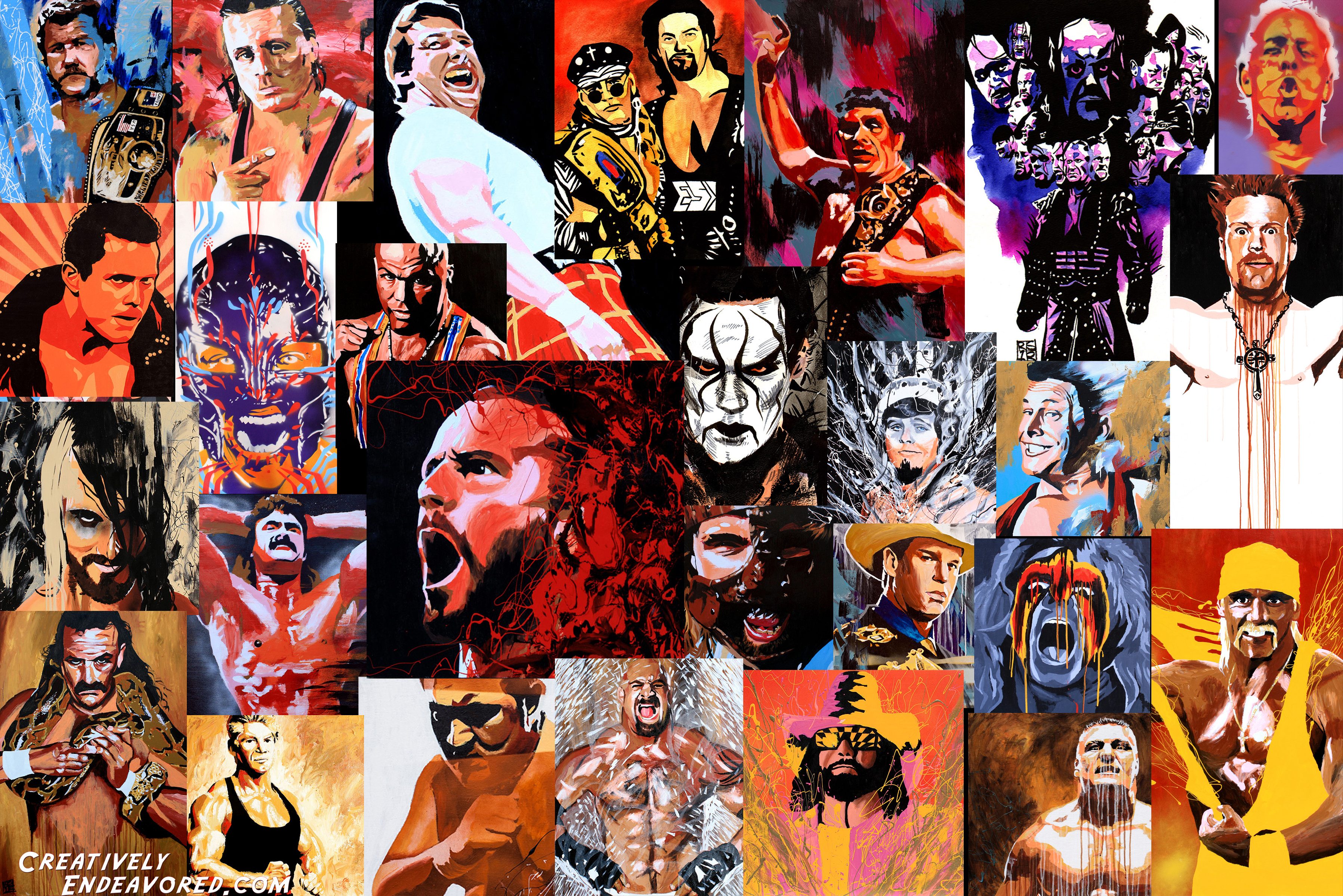 Wwe Artwork - HD Wallpaper 