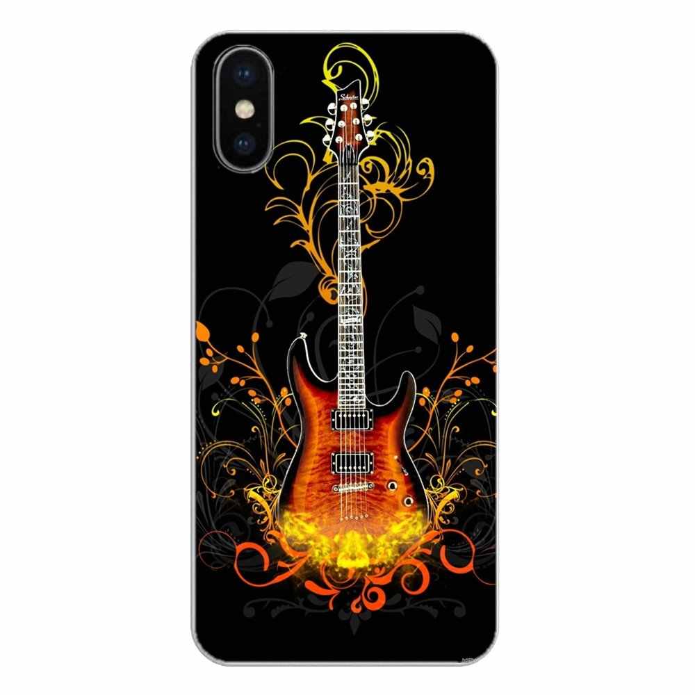 Guitar Rock Music Phone Wallpaper Cartoon For Huawei - Electric Guitar - HD Wallpaper 