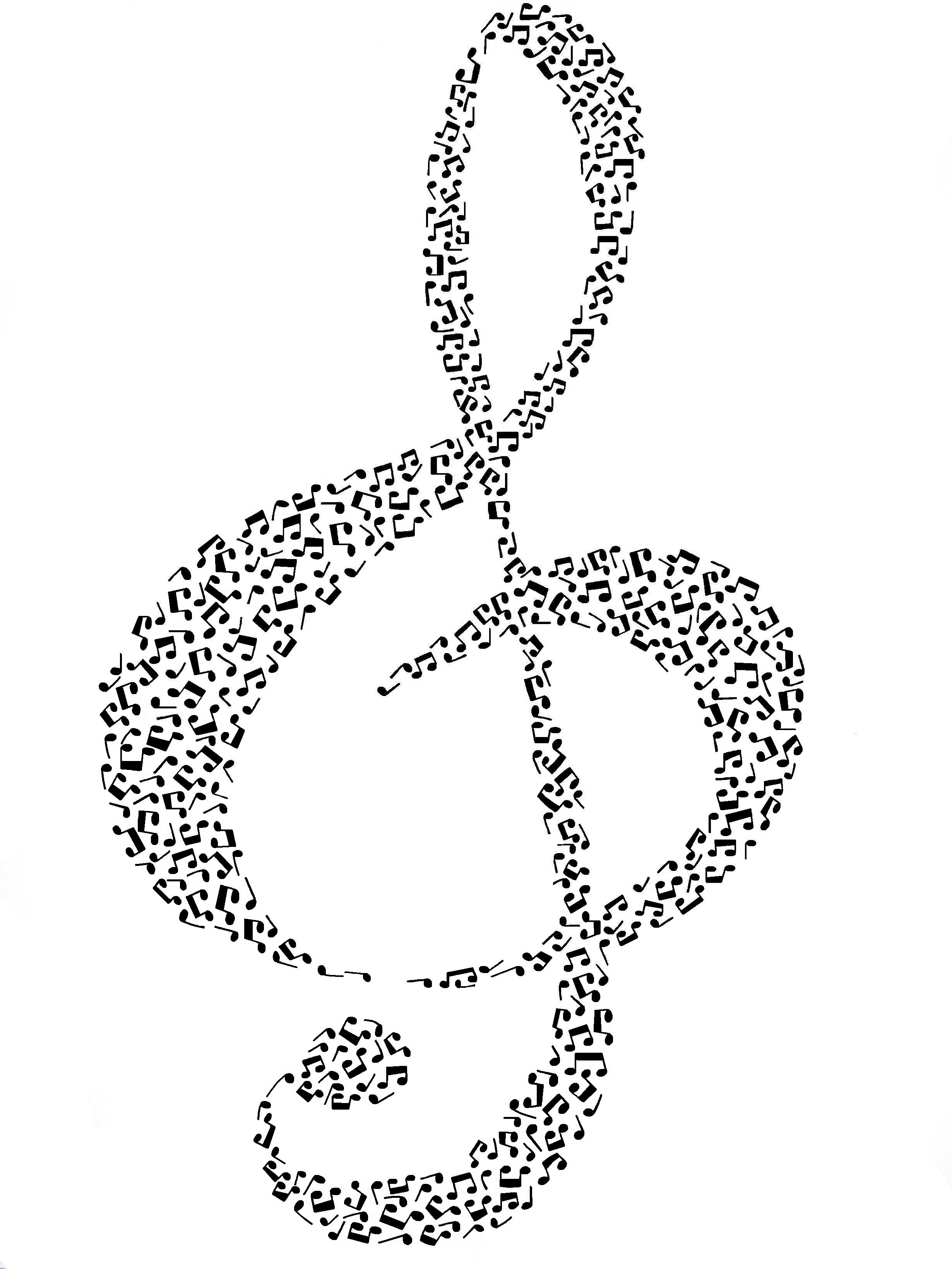 Headphones And Musical Notes Tattoos - Drawing Easy Music Notes - HD Wallpaper 