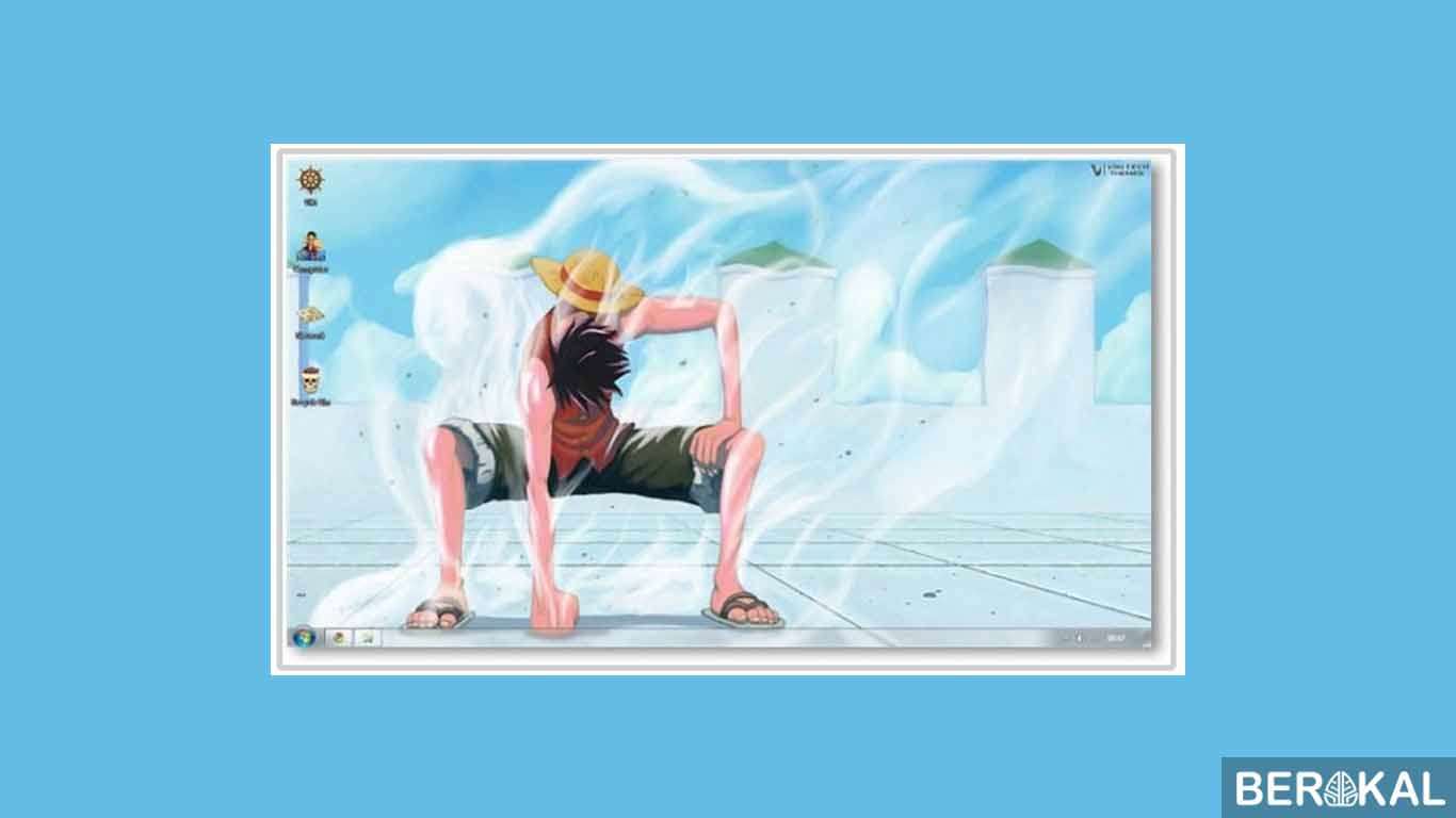 Download Tema Laptop Windows 7 Lucu - Gear Second One Piece - HD Wallpaper 
