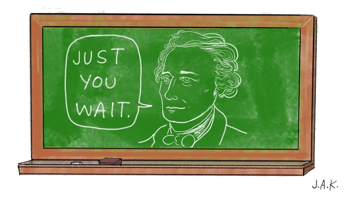 Hamilton - Blackboard - HD Wallpaper 