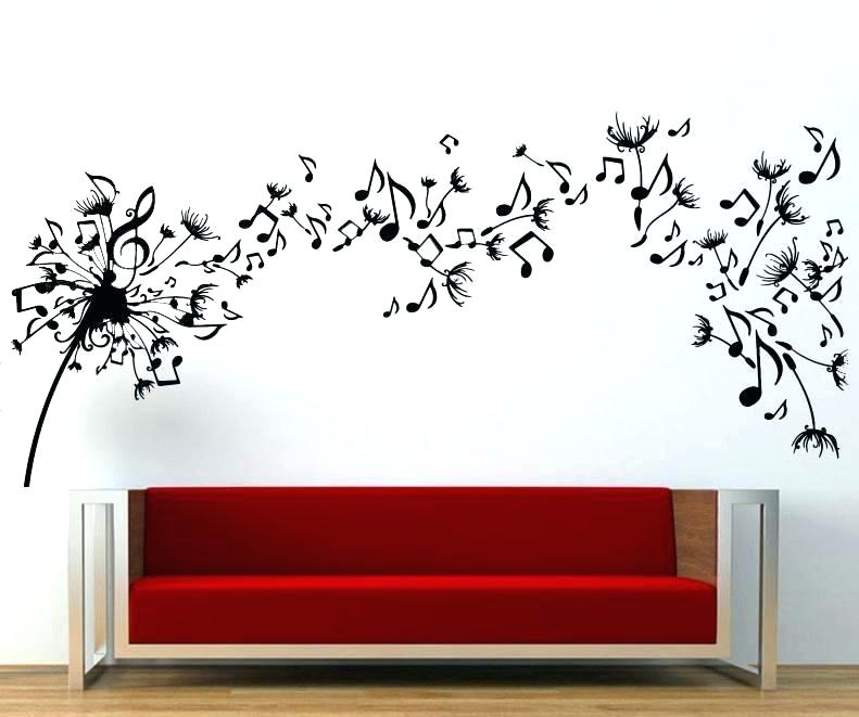 Music Themed Wall Art Metal Musical Wall Art Decor - Dandelion Wish Wall Decal - HD Wallpaper 