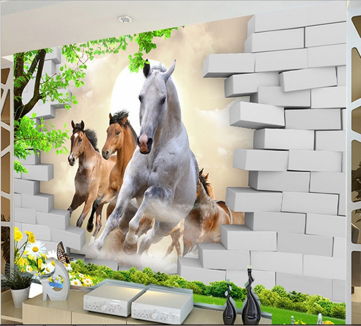 Wall Oil Painting 3d - HD Wallpaper 
