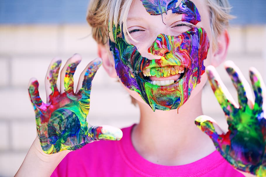 Children Creating Art - HD Wallpaper 