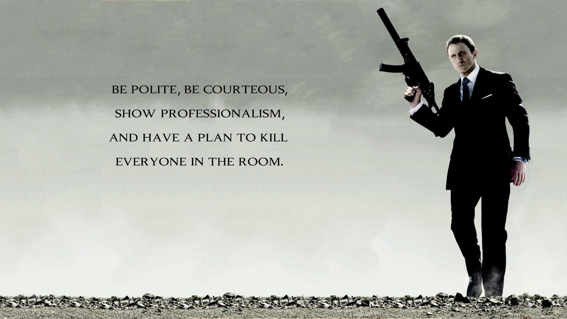 Hd James Bond Quotes Hd Wallpaper - James Bond Daniel Craig Poster - HD Wallpaper 