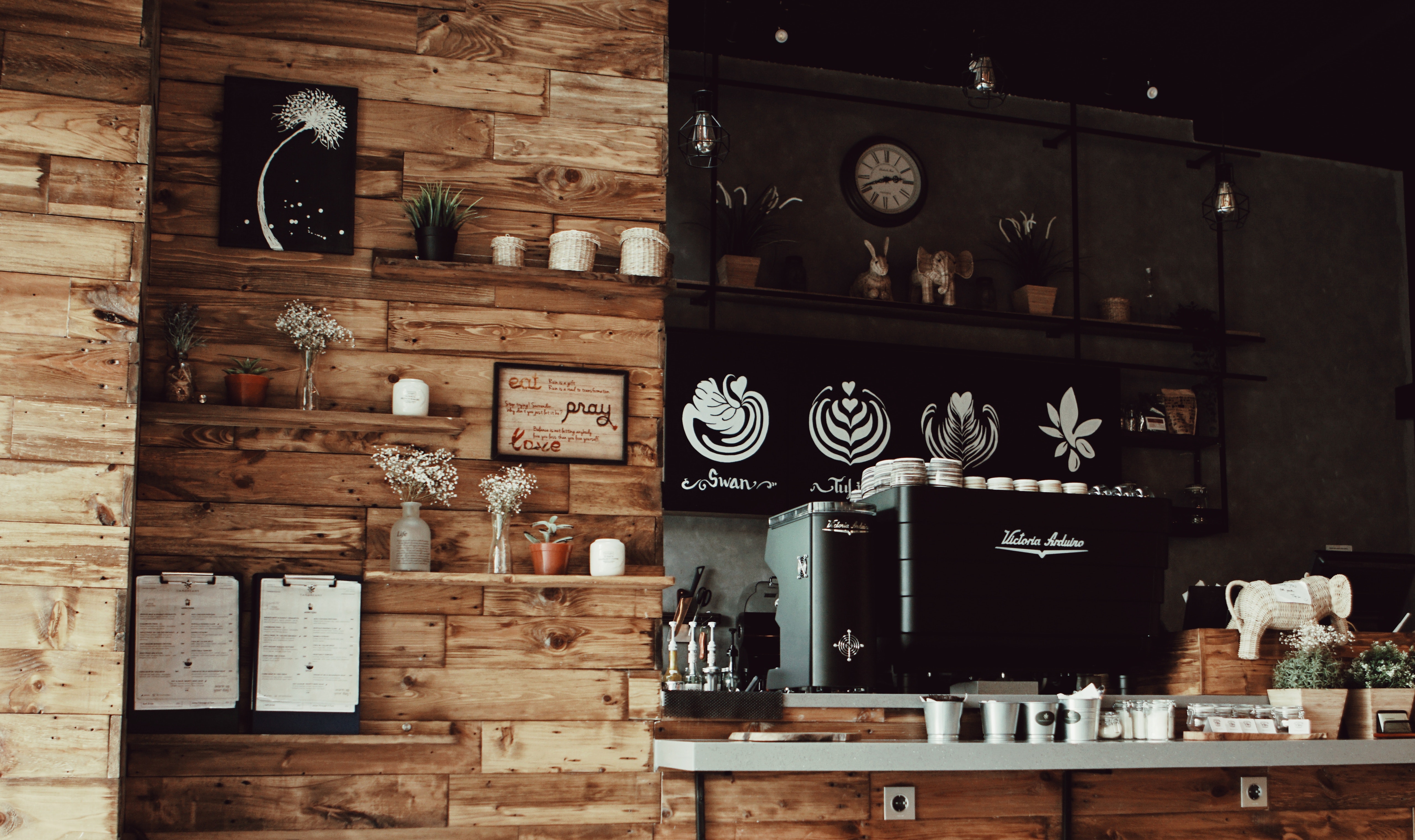 Coffee Shop - HD Wallpaper 