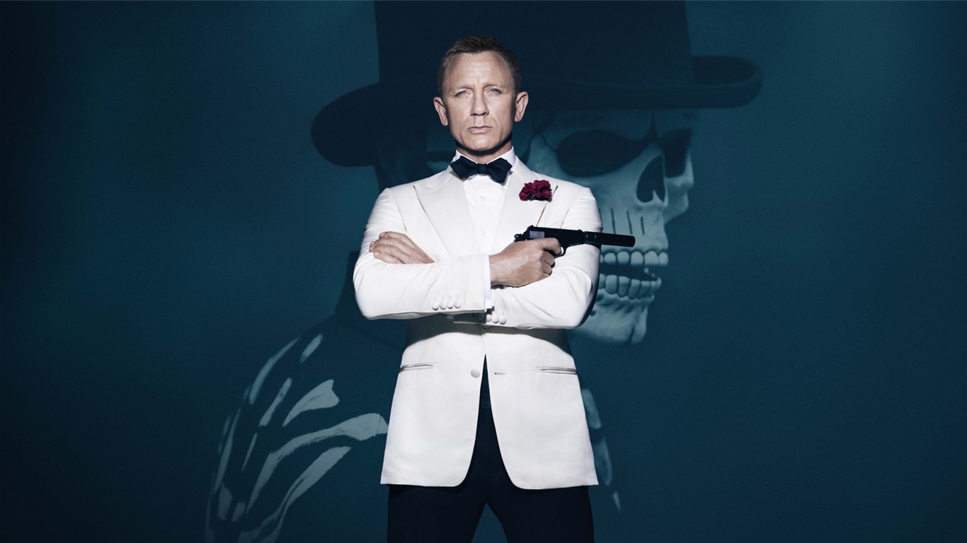 Spectre 2015 James Bond 007 Movies Wallpaper - Daniel Craig Bow Tie - HD Wallpaper 