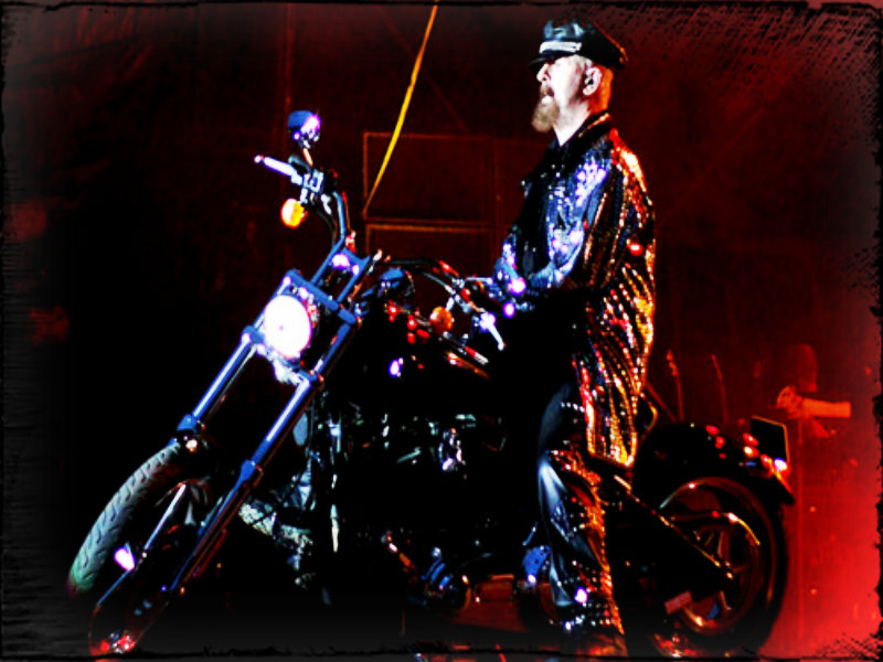 ☆ Rob Halford ☆ - Rob Halford On Motorcycle - HD Wallpaper 