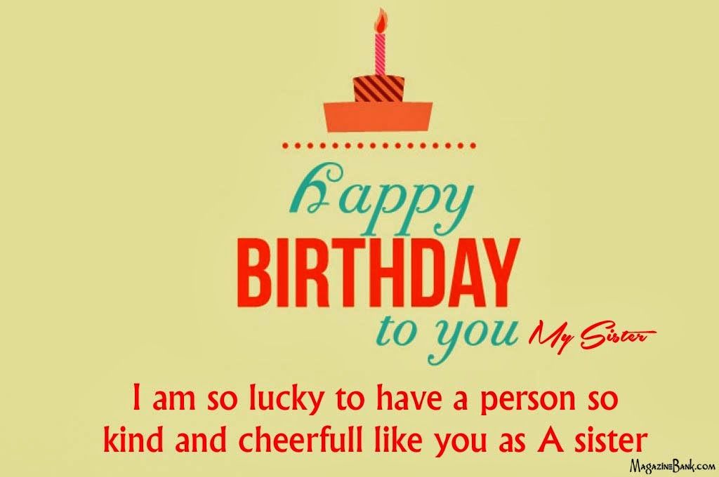 Happy Birthday To You My Sister - Birthday Quotes About My Sister - HD Wallpaper 