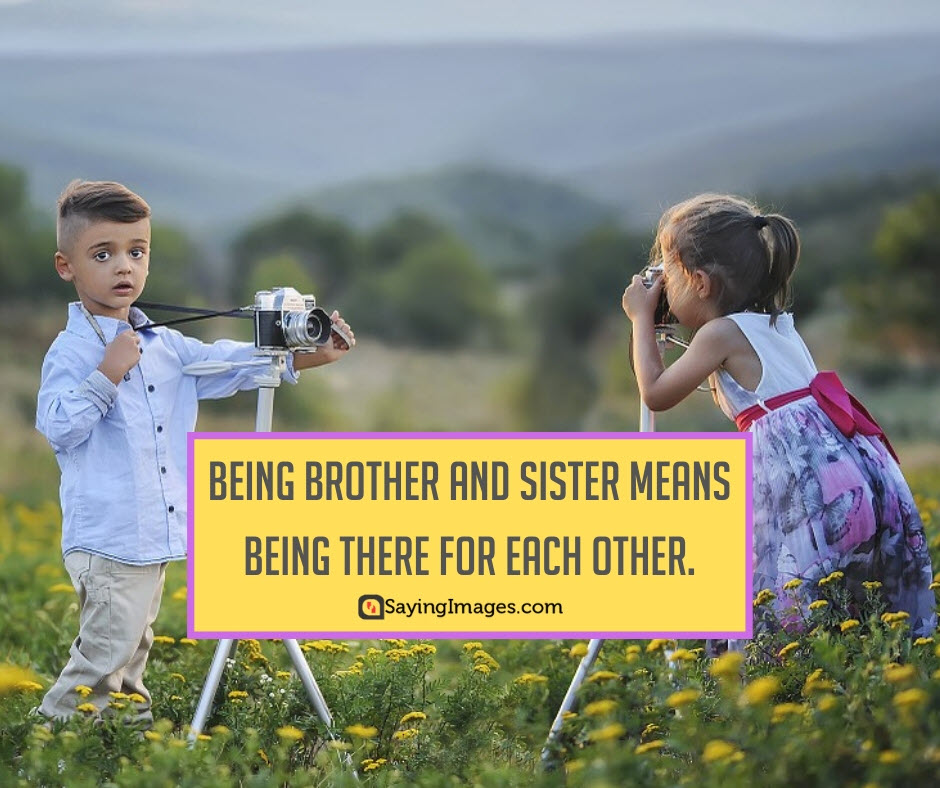 Siblings Brother Sister Quotes - Baby In Spring Season - HD Wallpaper 