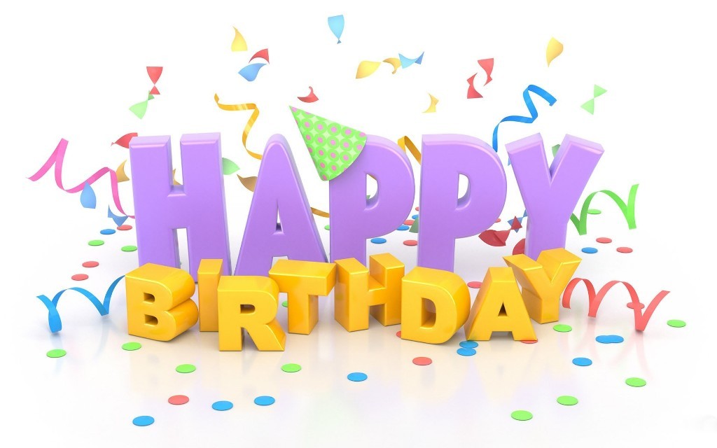 Happy Birthday 3d Text - HD Wallpaper 