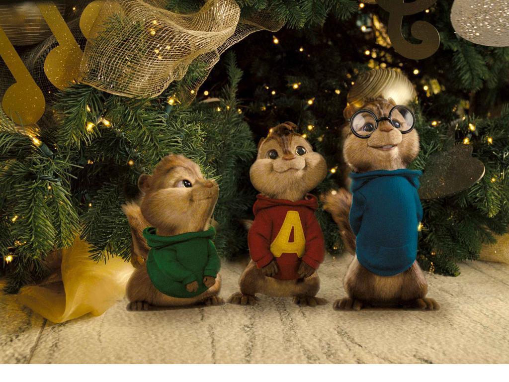Image - Alvin And The Chipmunks In Christmas Tree - HD Wallpaper 