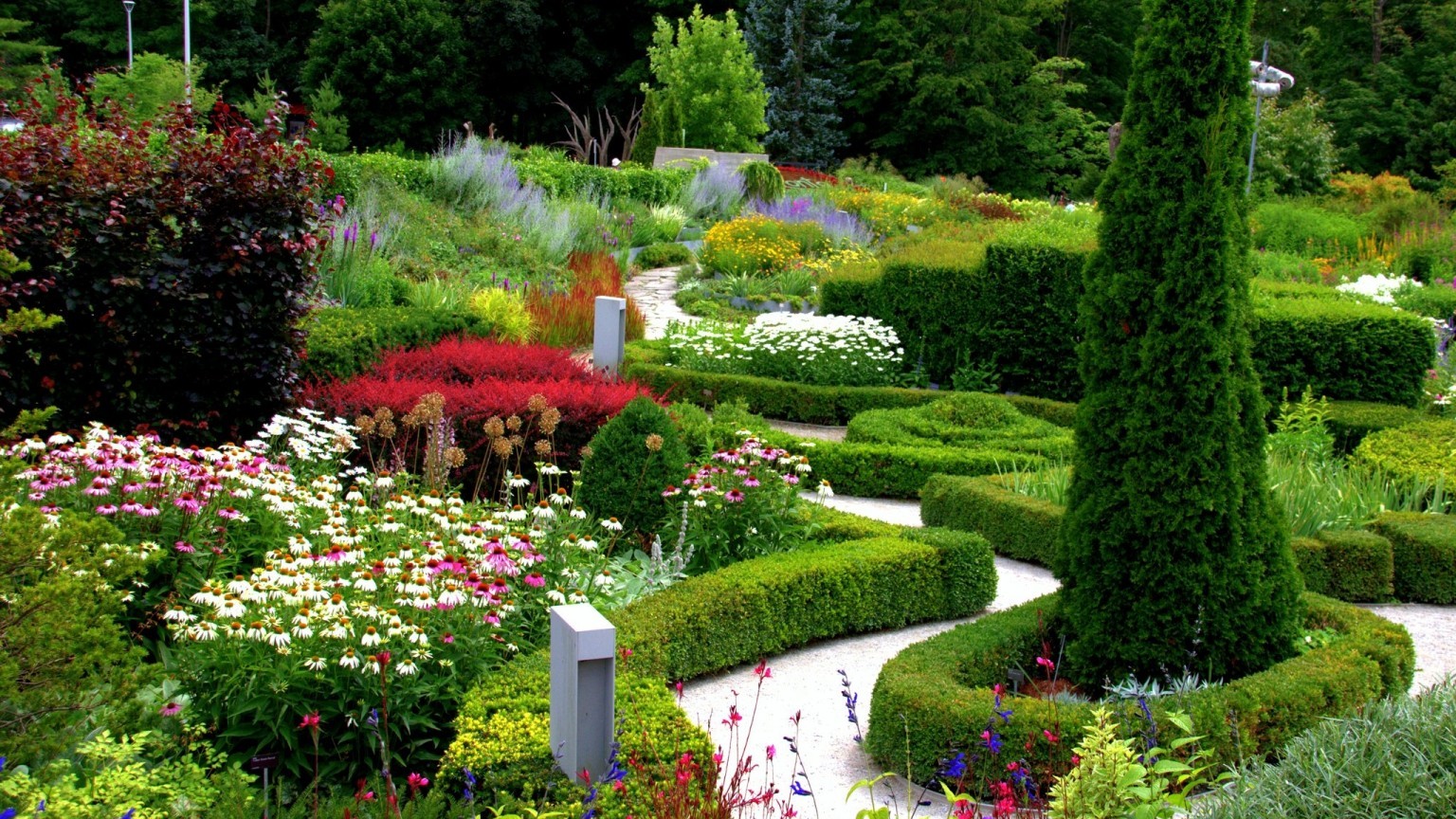 Garden, Flowers, Trees, Shrub, Canada Ontario - Toronto Botanical Gardens And Edwards Gardens - HD Wallpaper 